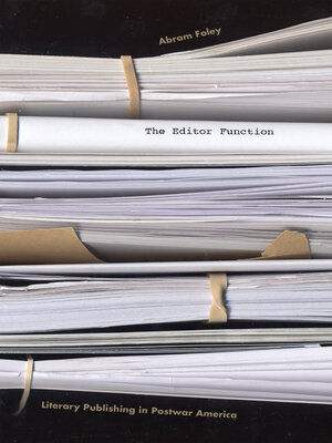 cover image of The Editor Function
